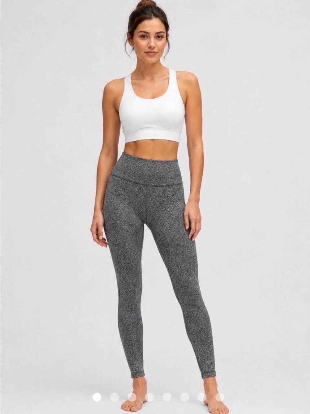 Zella Heathered Charcoal High-Rise Leggings size small